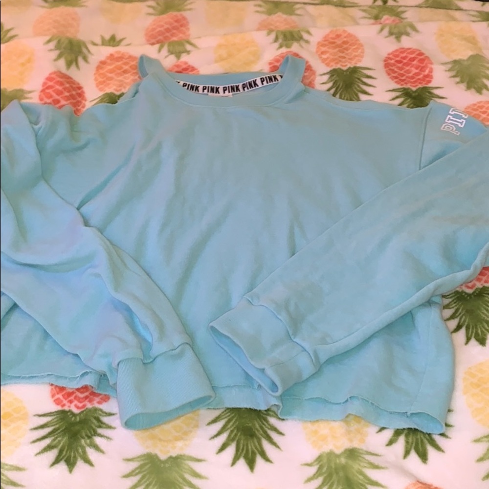 PINK crop hoodie